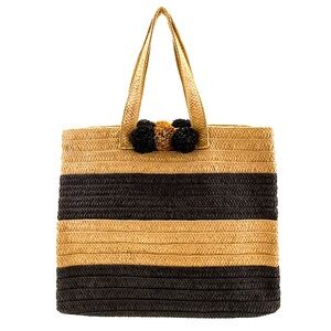 BTB Los Angeles Bahama Mama Striped Tote Bag New